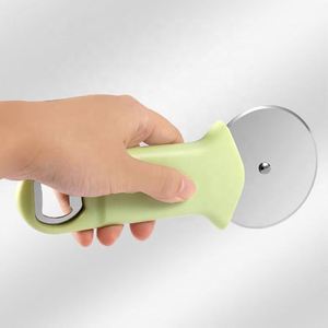 <b>Bowling</b> Ball Handle Pizza Cutter Set Stainless Steel Non-Slip Foldable Baking Kitchen Tools With Roller Blade - Product Image 3