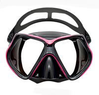 Masque de plongée sous-marine à vue large en Silicone liquide confortable