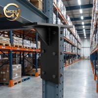 Support en T en fer thermolaqué - Composants structurels soudés sur mesure pour étagères industrielles