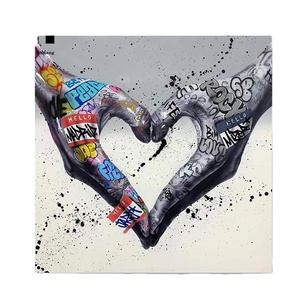 Décor à la maison peintures Graffiti manette de jeu abstrait poignée Cuadros mur Art photo Pop Art toile affiche <span class=keywords><strong>peinture</strong></span> encadrée - Product Image 1