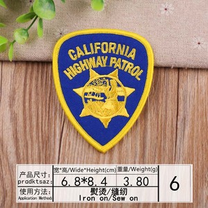 Em Stock Califórnia Patches Bordado Animal Urso Ferro no remendo para Cap - Product Image 4
