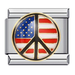 Pulseras de Joyería de Moda de Acero Inoxidable con Dijes Italianos Modulares Hechos a Mano, Elásticos, Esmaltados, con Símbolo de Bandera Nacional DIY, para Venta al por Mayor - Product Image 4
