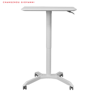 Bureau d'ordinateur portable de bureau réglable en hauteur avec vérin hydraulique à ressort à gaz à une seule jambe MAG