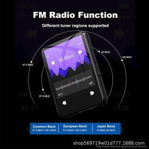 Kids & Students Mini Size for <b>MP3</b> Player with Built-In <b>Speaker</b> 64GB FM Radio <2" Screen for Sports Travel & School Use - Product Image 4
