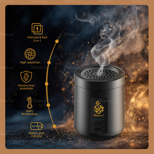 All'ingrosso marmo 2025 nero incenso incenso elettronico Mubkhar incensiere per ufficio auto uso legno elettronico caramella estate autunno - Product Image 4
