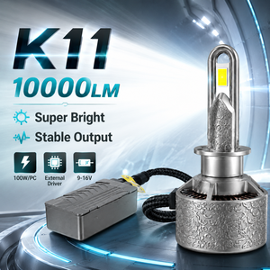<span class=keywords><strong>Ampoule</strong></span> de phare LED SFIDA K11 100W 10000LM en alliage de zinc, <span class=keywords><strong>ampoule</strong></span> de phare LED pour voiture H4 <span class=keywords><strong>H7</strong></span> H11 9005 9006 en forme de <span class=keywords><strong>U</strong></span> avec ventilateur en cuivre - Product Image 3