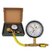Kit de régulateur de pression d'azote manuel en acier inoxydable avec robinet à bille et tuyau flexible pour raccord de climatisation