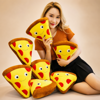 Peluche Géante Pizza Personnalisée de 14 Pouces pour Grossistes – Coussin Doux et Confortable en Forme de Nourriture pour Décoration Intérieure