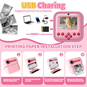 กล้องจิ๋วสำหรับเด็กวินเทจสำหรับเด็ก, เครื่องพิมพ์ <span class=keywords><strong>Instax</strong></span> พร้อมพิมพ์ภาพด้วยความร้อนสำหรับเด็กหัดเดินอายุ3-8<span class=keywords><strong>ป</strong></span>ี - Product Image 5