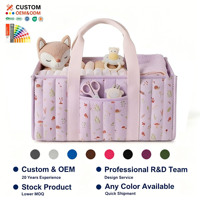 Sac de rangement matelassé élégant et portable pour couches de bébé, panier de maternité, organisateur de chambre d'enfant, sac de rangement pour couches de nouveau-né