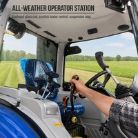 Tracteur robuste 4x4 avec chargeur frontal et commande par joystick, 100 CV, en stock pour les fermes d'Afrique de l'Ouest