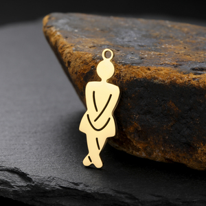 Pendentif en acier inoxydable plaqué or pour femme et homme, breloque <span class=keywords><strong>symbole</strong></span> pour collier, bracelet, fabrication de bijoux - Product Image 5