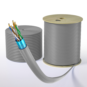 Hi <span class=keywords><strong>Link</strong></span> <span class=keywords><strong>Cat5e</strong></span> SF-UTP <span class=keywords><strong>สาย</strong></span>อีเทอร์เน็ต1000ft 24AWG ทึบ4คู่ป้องกันบิด FTP 100MHz ทองแดงแลนแจ็คเก็ตพีวีซี - Product Image 3