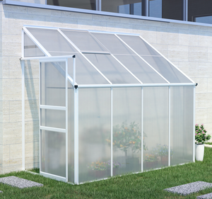 4.1x8.3FT maigre à concevoir pour la plantation de graines peu encombrantes Serre de plain-pied extérieure avec cadre en aluminium galvanisé Maison de jardin - Product Image 1