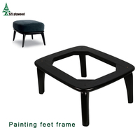 Fauteuil de loisirs en contreplaqué courbé pour chambre d'hôtel, avec pieds en bois, cadre en bois de frêne noir, vente chaude directe usine