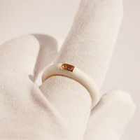 Mode laiton anneau Niche zircone petit Cube sucre bleu émail anneau bijoux de haute qualité anneau réglable pour filles cadeaux fête