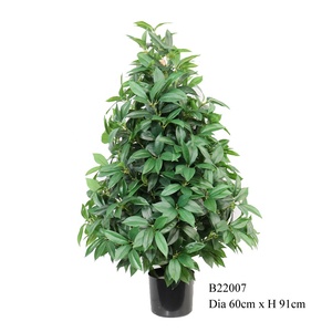 Plante artificielle et <span class=keywords><strong>fleur</strong></span> et arbre de baie de végétation, topiaire de buis en Pot, fausse plante pour la décoration de la maison - Product Image 2