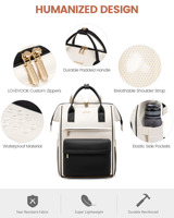 Sac à dos pour ordinateur portable LOVEVOOK2023, de qualité supérieure, imperméable, pour les voyages, les affaires, avec port USB, sacs d'école personnalisés, sac à dos pour ordinateur portable