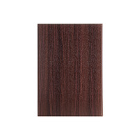 Trophée vierge d'affaires personnalisé en gros Plaque de récompense en bois MDF pour mur brun foncé pour gravure au laser
