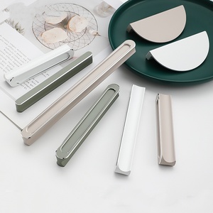 Modern Trench Coat T-shaped Aluminum Furniture Handle Cream Color for <b>Cabinet</b> Drawer-Easy Installation Bedroom Living Room - Product Image 4