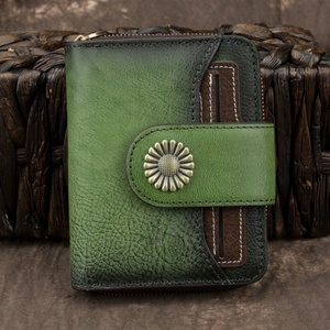 Fashion Zipper <b>Wallet</b> Women's <b>Ladies</b> Genuine Leather <b>Wallet</b> Simple Short Second Hand Purses Coin Pockets <b>Wallet</b> - Product Image 5