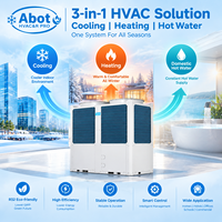 Pompe à chaleur air-eau Midea Aqua Thermal Series R32, refroidisseur modulaire à onduleur DC, 3-en-1 DHW pour hôtels et systèmes CVC commerciaux