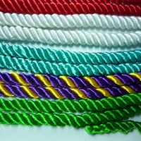 Cordon de soie torsadé/cordon élastique torsadé/cordon torsadé de 6mm cordon torsadé câble torsadé faisant la Machine Nylon brut 68/24 torsadé