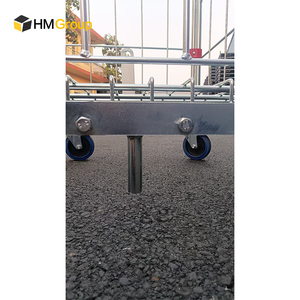 Contenedores de Lavandería de Metal Galvanizado Grandes de China, de 4 Lados y 4 Ruedas - Product Image 3