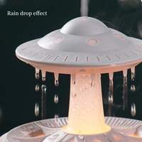 Diffuseur d'arômes UFO en forme de goutte de pluie avec télécommande, humidificateur diffuseur de brume H2O 350ml pour la maison, avec logo personnalisé