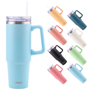 Vaso con aislamiento Watersy de 40oz, vaso de viaje reutilizable, botella de agua de acero inoxidable, taza de viaje, taza de café helado, regalos para la escuela - Product Image 1