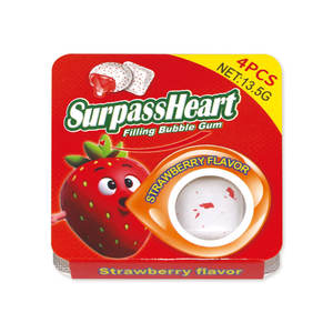 Penjualan laris Mini Mint <span class=keywords><strong>Cube</strong></span> permen karet renyah gelembung mengisi rasa buah dalam kemasan Blister - Product Image 3