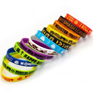 Bracelet en silicone à motif voiture, Bigfoot Racing, véhicule tout-terrain, bracelet en caoutchouc pour événement festif, bracelet personnalisé avec impression - Product Image 3