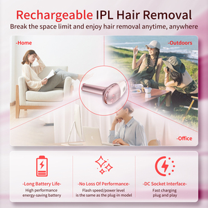Épilateur laser IPL rechargeable haute énergie, portable sans fil avec refroidissement par glace, indolore, épilation permanente - Product Image 3