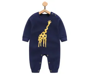 Baby Cartoon Pyjama Giraffe Kostuum Onesie Jumpsuit 100 Katoen Lange Mouwen Romper Leuke Peuter Kleding