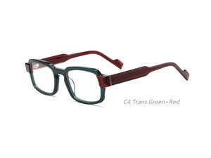 Gafas Cuadradas Minimalistas Estilo Urbano con Bloques de Color, Monturas Grandes Elegantes y <span class=keywords><strong>Maduras</strong></span> que Hacen que el Rostro se Vea Más Pequeño - Product Image 5