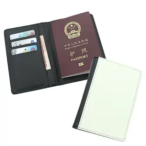 New products personalized sublimation blank leather passport holder