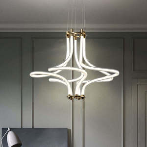 Nordic style Creative Pendant Lights restaurant Acrylic Line Pendant Lighting <b>for</b> Living Room <b>Bedroom</b> - Product Image 5