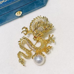 Broche de Perla de Agua Dulce de Alta Calidad para el Verano, para Decoración del Pecho, Dragón del Zodiaco, Venta al por Mayor para Regalos - Product Image 5