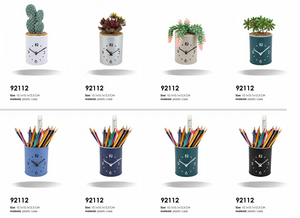 Horloge murale 2023 style simple avec pot de fleurs intégré, idéale pour la maison et le bureau - Product Image 2