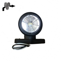12V 24V rouge blanc 2 led feu de position de clignotant pour semi-camion remorque camion pick-up