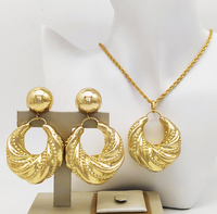 GDJWRI ZP10 Ensemble de luxe en cuivre africain plaqué or 24 carats, or véritable, bijoux personnalisés 18 carats de Dubaï, vente en gros
