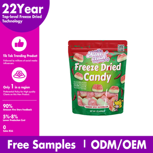 Caramelos de goma liofilizados directos de fábrica, crujiente dulce inflado deshidratado con sabores de sandía, ingredientes ácidos afrutados - Product Image 4