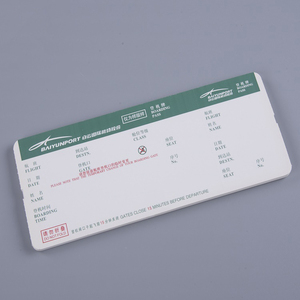 Custom <b>paper</b> boarding passes, <b>paper</b> luggage tags, flight bookings, and custom low-cost thermal-printed business cards - Product Image 2