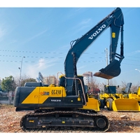 حفارة فولفو EC210 مستعملة أصلية بسعة 21 طن بسعر المصنع، حفارة فولفو 210 مستوردة، حفارات 210 و240 و290 للبيع
