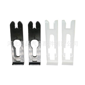 Buick Headlight Mounting Clips And <b>Brackets</b> 10298115 15734237 Black And <b>White</b> Plastic Nylon POMPP Front - Product Image 4