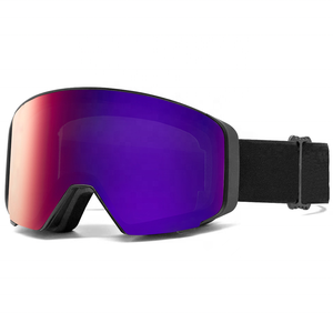 2023 mujeres hombres Snowboard deportes Googles Oem logotipo personalizado Otg Retro Anti niebla tapa gafas de nieve gafas de esquí magnéticas - Product Image 6