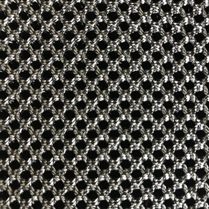 Tissu brocart tricoté noir effet slub 7mm, maille à mémoire de forme 3D, poids moyen, pour coussin de voiture, à grosses mailles, résistant à l'abrasion, motif abstrait pour filles - Product Image 1