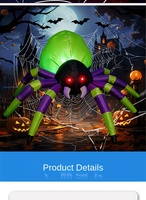 Module de simulation biomorphe professionnel ODM, habitat gonflable lumineux de style arachnide pour le branding spatial