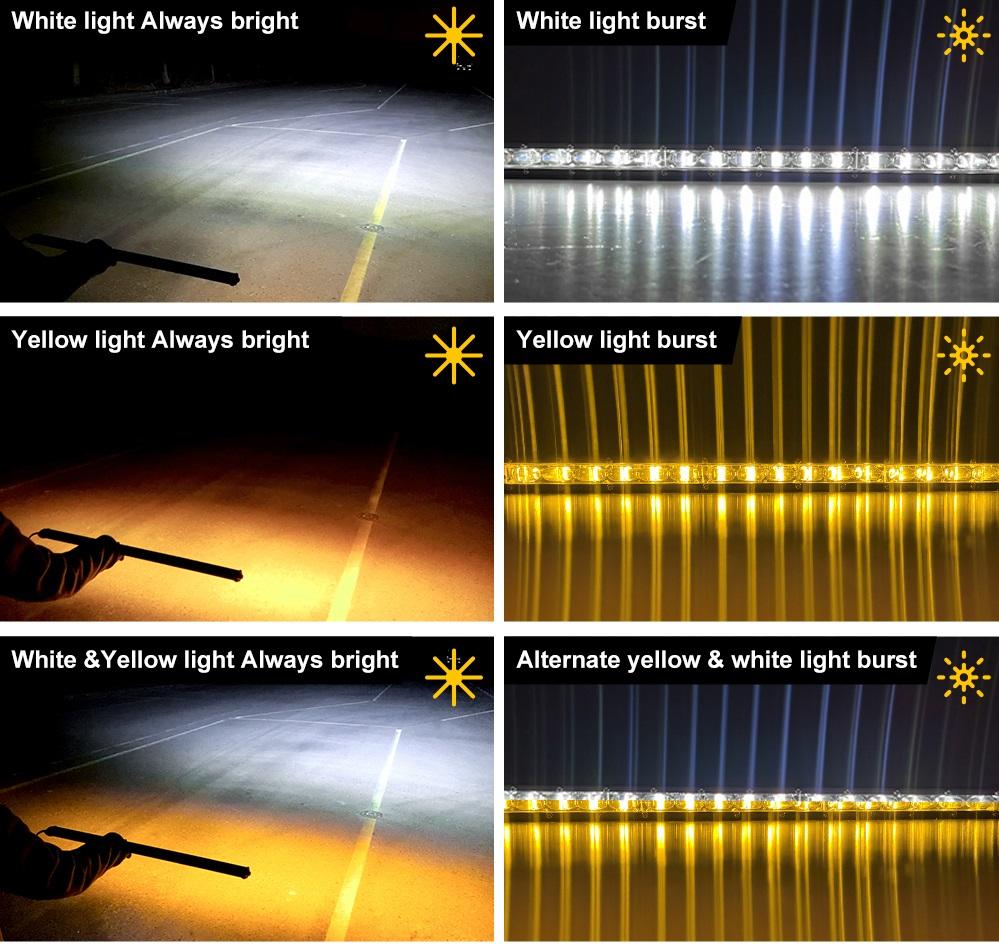 สีขาว, สีเหลืองอำพัน