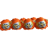 Têtes de Mascotte Lion Orange Personnalisées pour Adultes Unisexe avec Matériel en Peluche - Marque Blue Sky